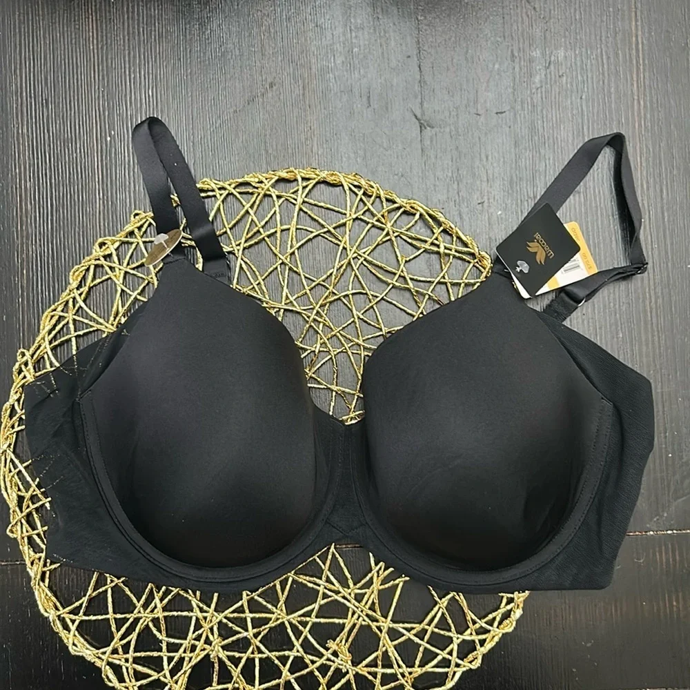 Wacoal black Ultimate Side Smoother Underwire T-Shirt Bra Women’s 38DD 853281